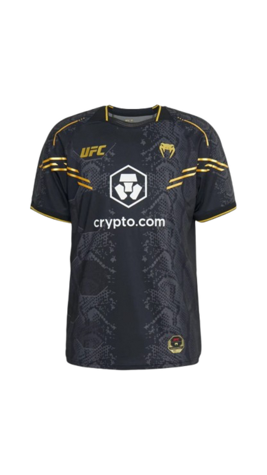 Men's Adrenaline By Venum Black/Gold UFC Authentic Fight Night Champion Walkout Jersey